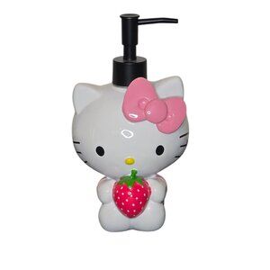 Hello Kitty 8" Holding Strawberry Soap Dispenser With Pump - NWOT